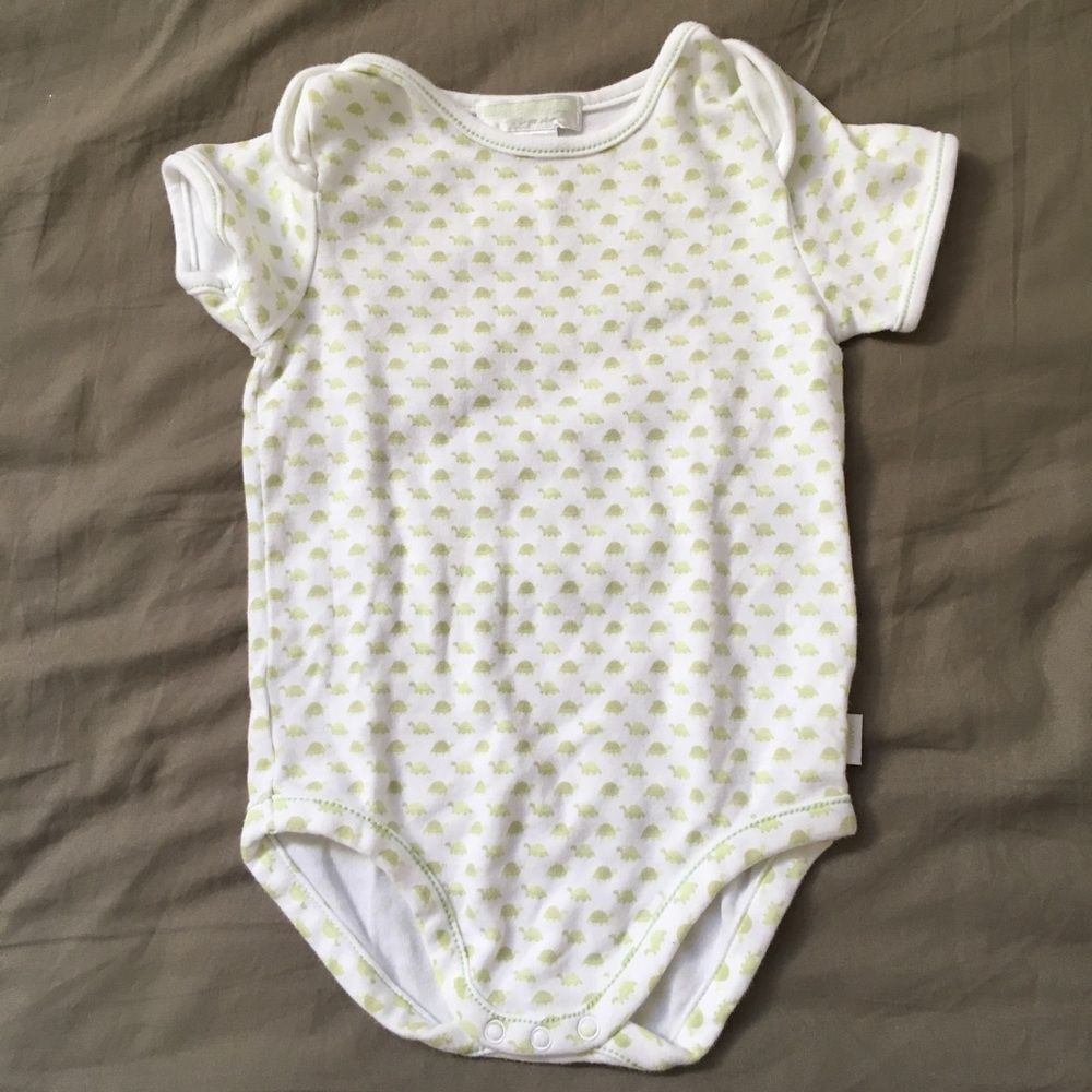 Adorable Janie and Jack onesie with turtle print